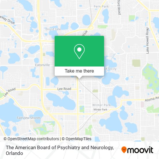 The American Board of Psychiatry and Neurology map