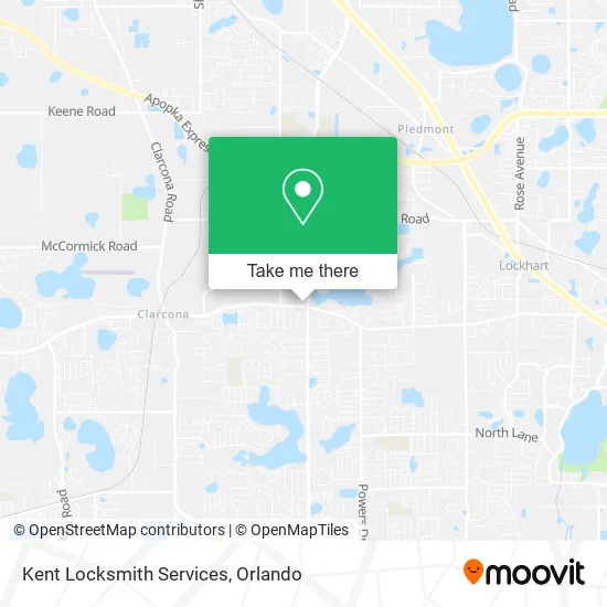 Mapa de Kent Locksmith Services