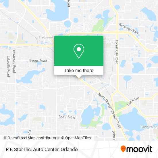 Mapa de R B Star Inc. Auto Center