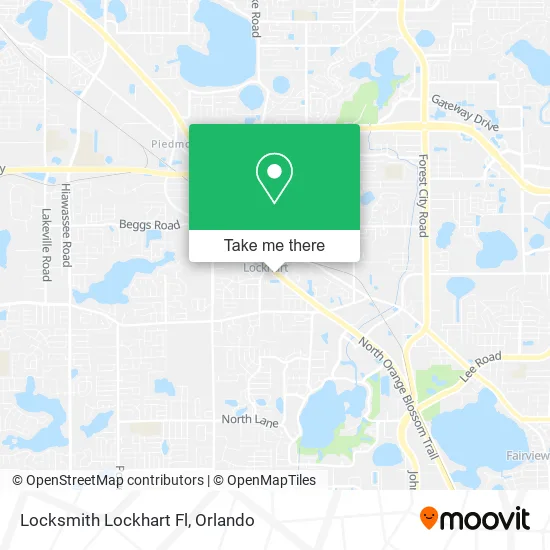 Locksmith Lockhart Fl map