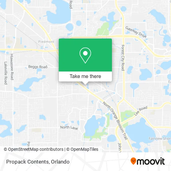 Propack Contents map