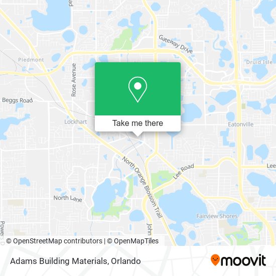 Mapa de Adams Building Materials