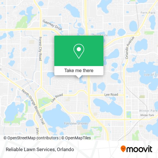 Mapa de Reliable Lawn Services