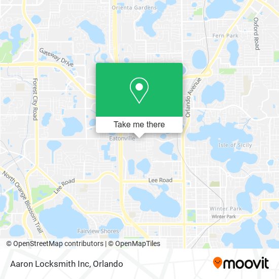 Aaron Locksmith Inc map