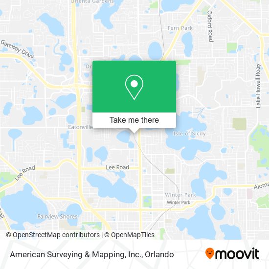 Mapa de American Surveying & Mapping, Inc.