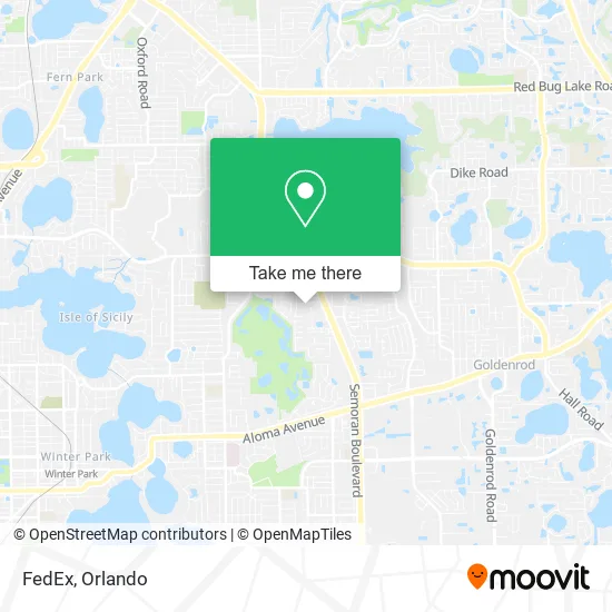 Mapa de FedEx