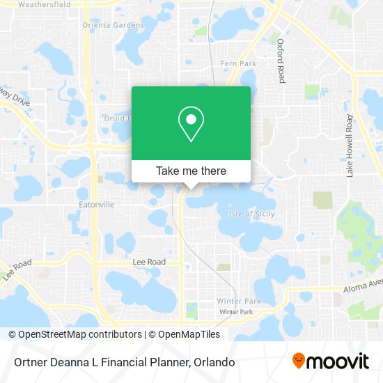 Mapa de Ortner Deanna L Financial Planner