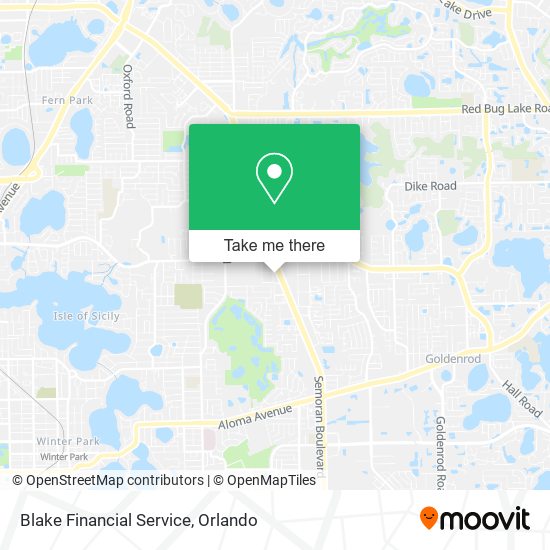 Mapa de Blake Financial Service