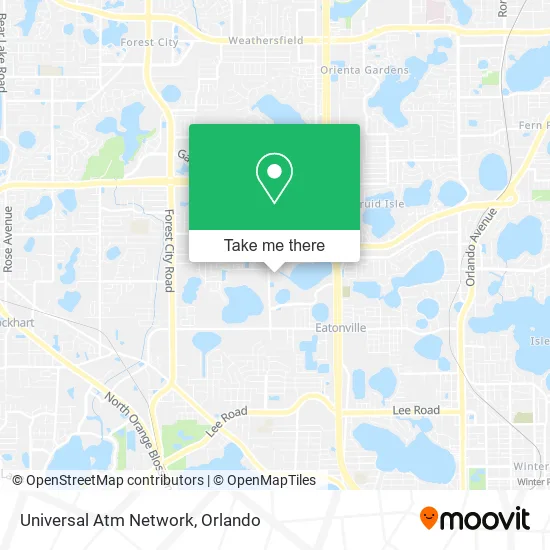 Universal Atm Network map