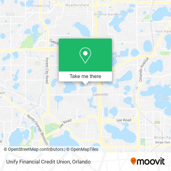 Unify Financial Credit Union map