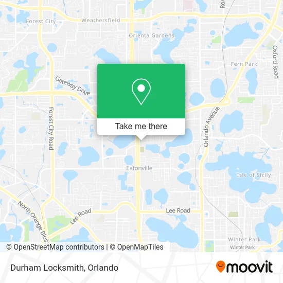 Durham Locksmith map