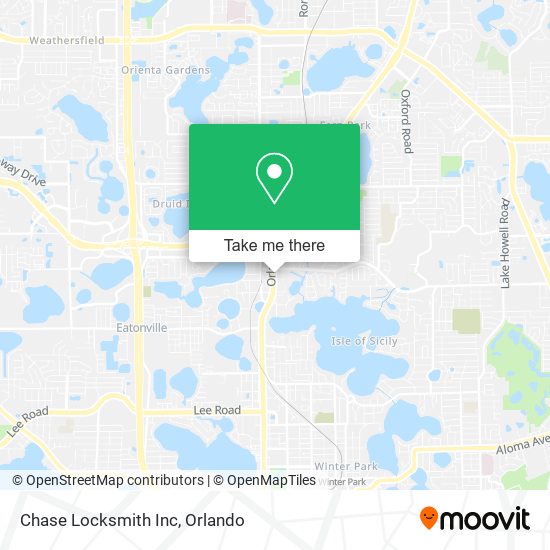 Mapa de Chase Locksmith Inc