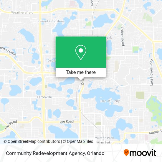 Mapa de Community Redevelopment Agency