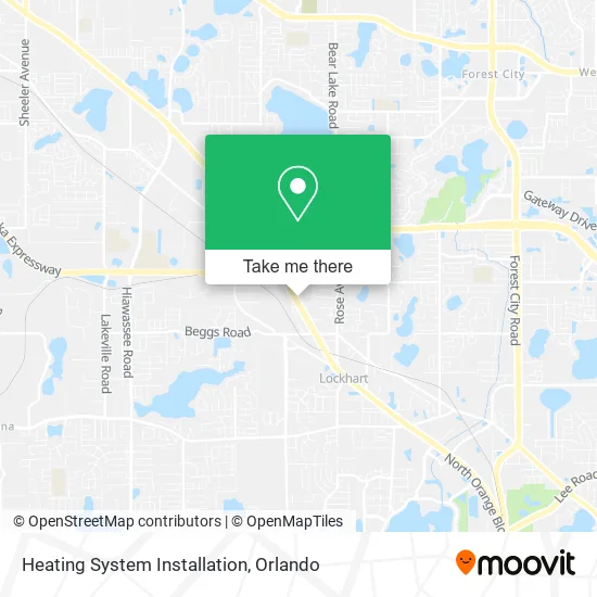 Heating System Installation map