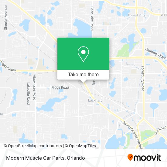 Modern Muscle Car Parts map