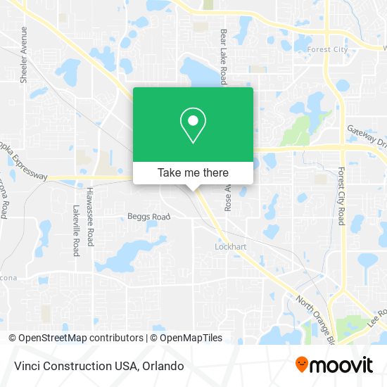Mapa de Vinci Construction USA