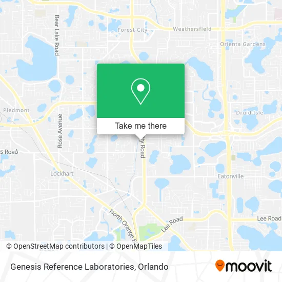 Mapa de Genesis Reference Laboratories
