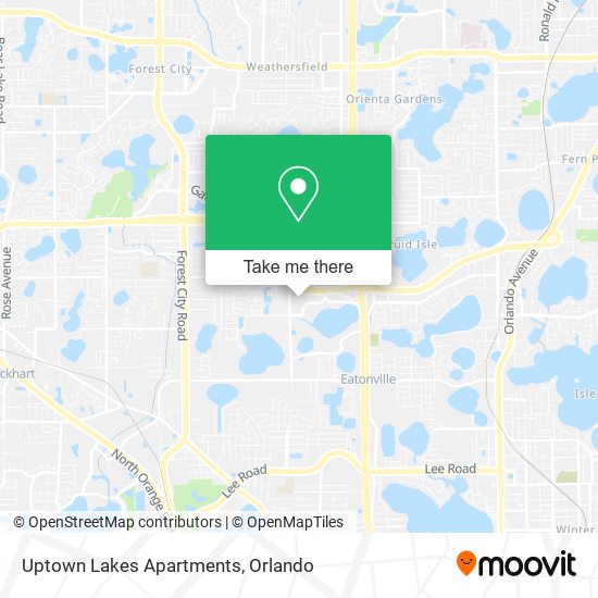 Uptown Lakes Apartments map