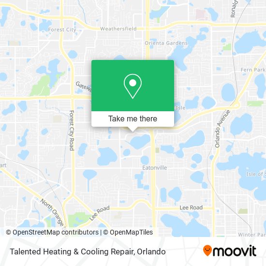 Talented Heating & Cooling Repair map