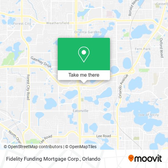 Mapa de Fidelity Funding Mortgage Corp.