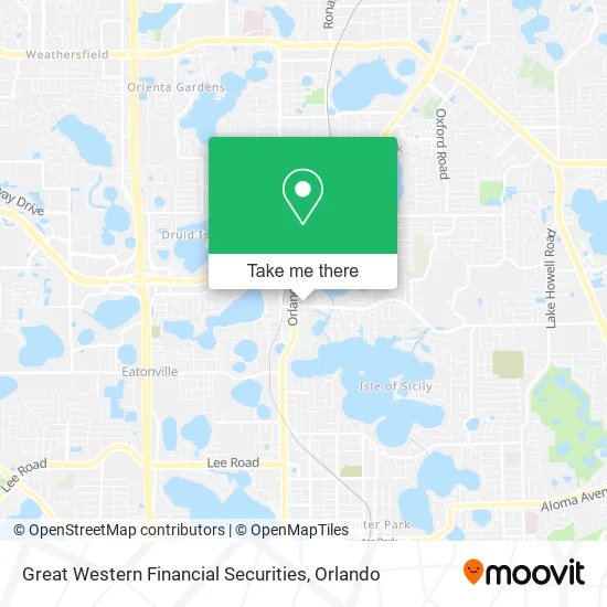 Mapa de Great Western Financial Securities
