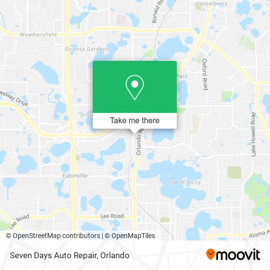 Seven Days Auto Repair map