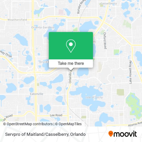 Servpro of Maitland / Casselberry map