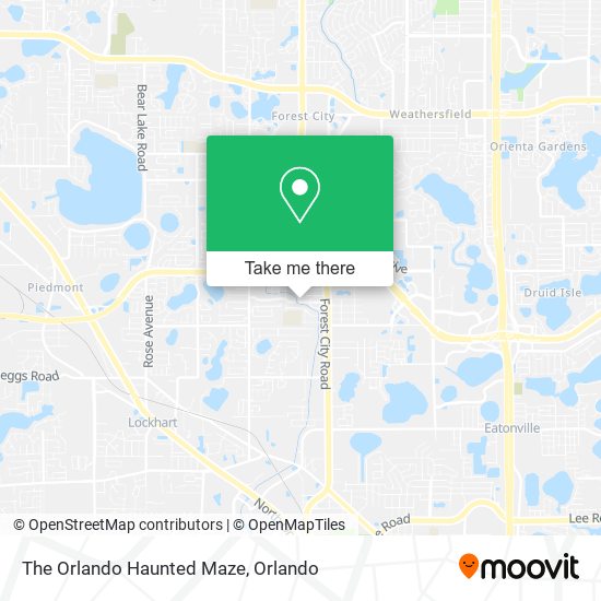 The Orlando Haunted Maze map