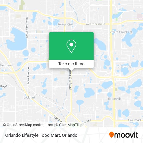 Orlando Lifestyle Food Mart map