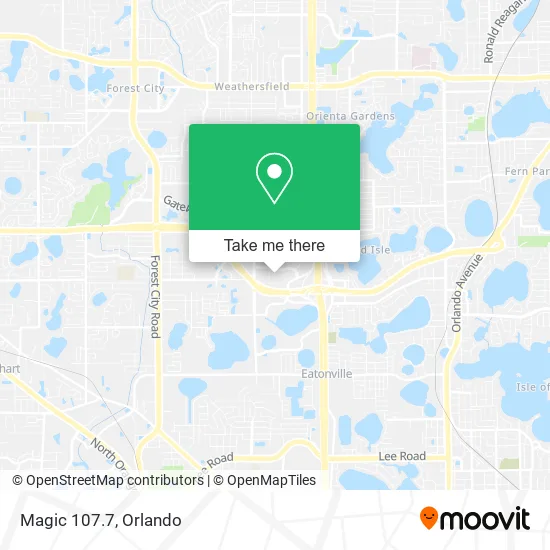 Mapa de Magic 107.7