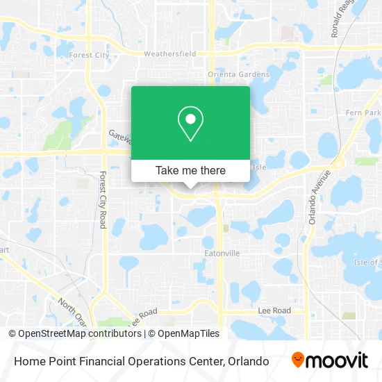 Home Point Financial Operations Center map