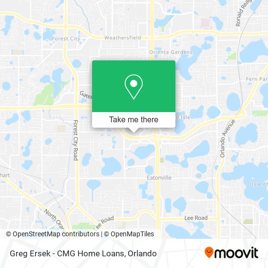 Greg Ersek - CMG Home Loans map