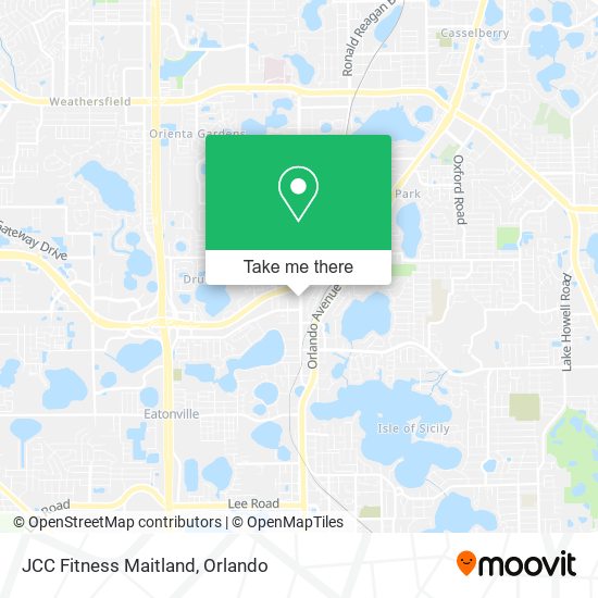Mapa de JCC Fitness Maitland