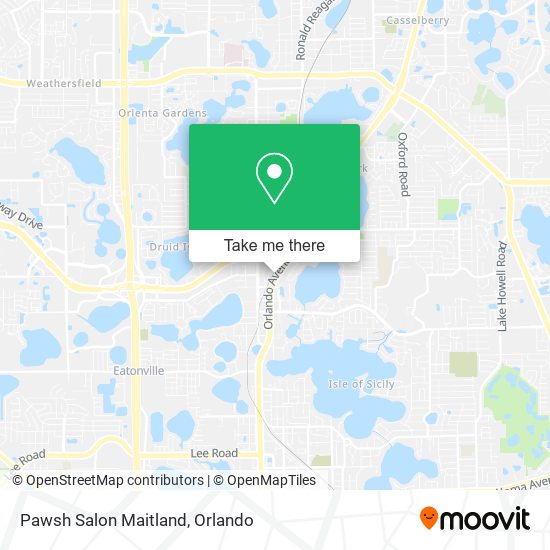 Mapa de Pawsh Salon Maitland