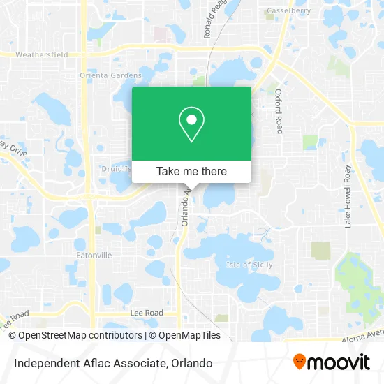 Independent Aflac Associate map