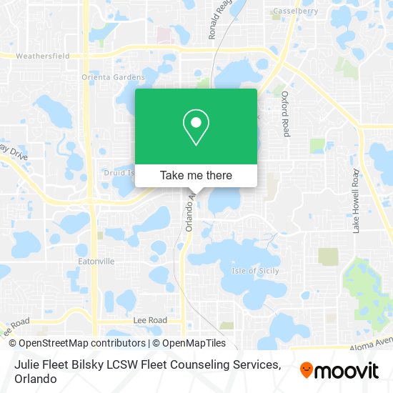 Julie Fleet Bilsky LCSW Fleet Counseling Services map