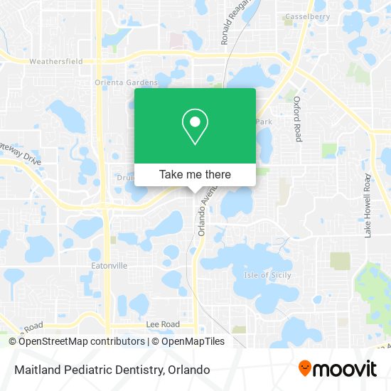 Maitland Pediatric Dentistry map