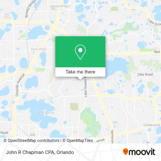 John R Chapman CPA map