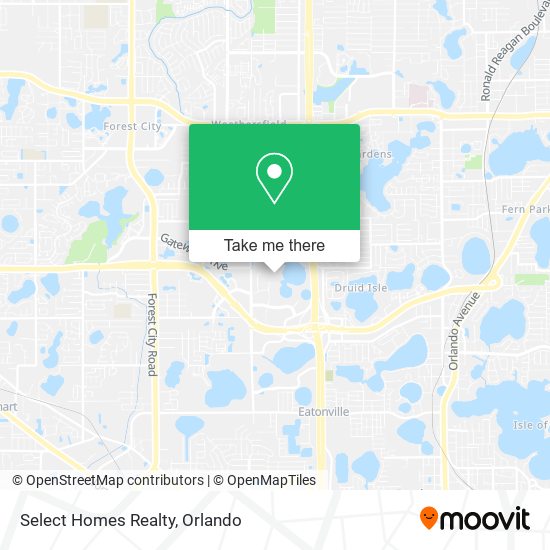 Select Homes Realty map