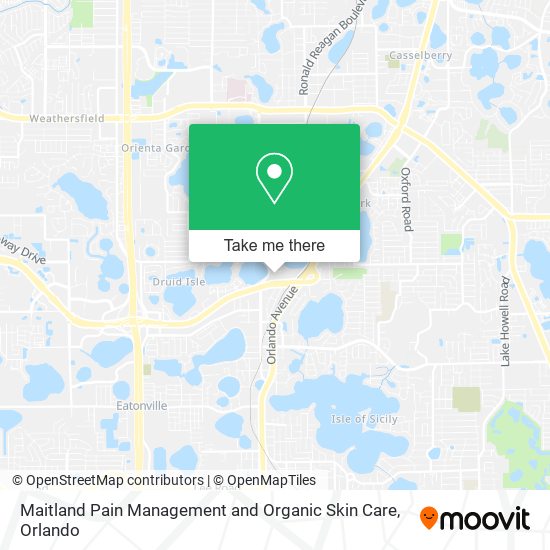 Mapa de Maitland Pain Management and Organic Skin Care