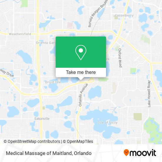 Medical Massage of Maitland map