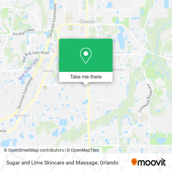 Sugar and Lime Skincare and Massage map