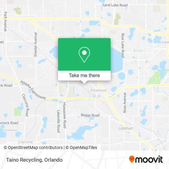 Taino Recycling map