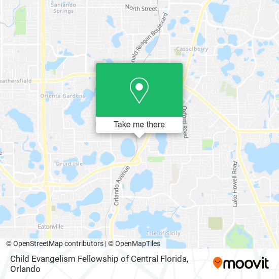 Child Evangelism Fellowship of Central Florida map