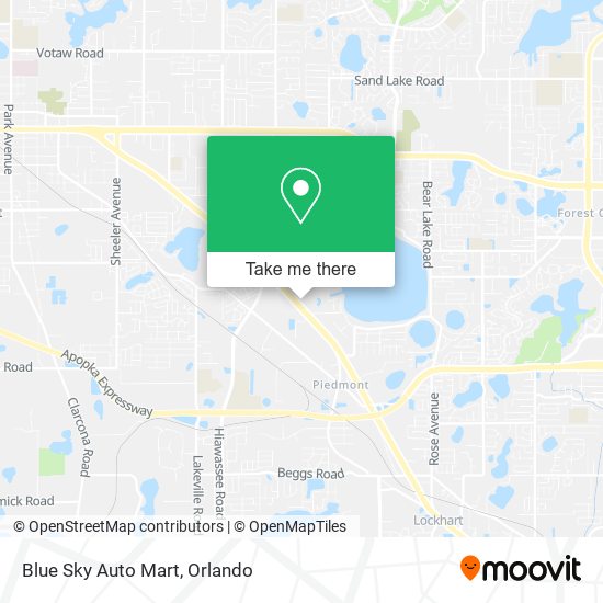 Blue Sky Auto Mart map