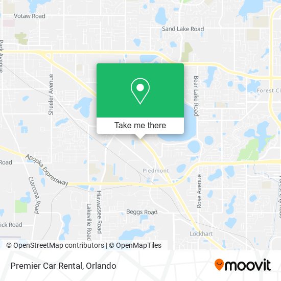 Mapa de Premier Car Rental