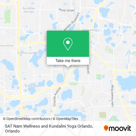 SAT Nam Wellness and Kundalini Yoga Orlando map