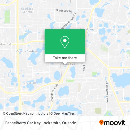 Mapa de Casselberry Car Key Locksmith