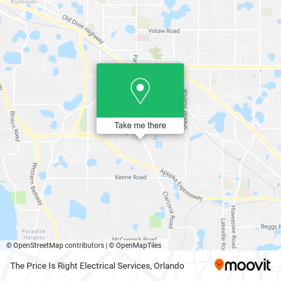 Mapa de The Price Is Right Electrical Services