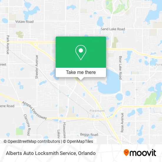 Alberts Auto Locksmith Service map